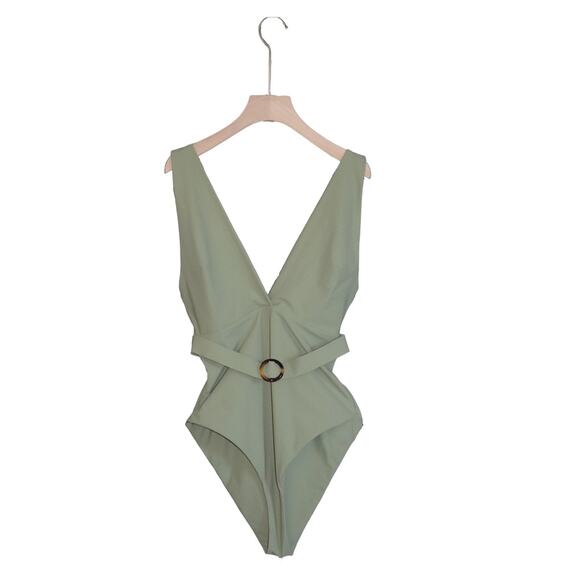 Bumpsuit The Loren Swimsuit in Sage Size Large - Picture 3 of 9